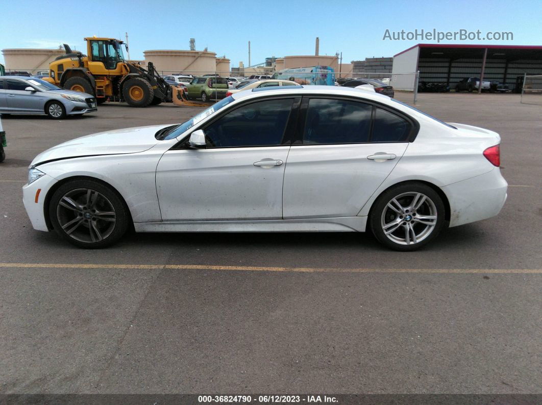 2014 Bmw 3 Series 328i White vin: WBA3C1C57EK106309