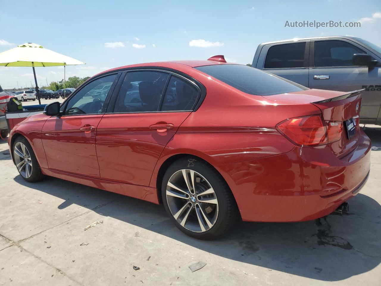 2015 Bmw 328 I Sulev Красный vin: WBA3C1C57FP854028