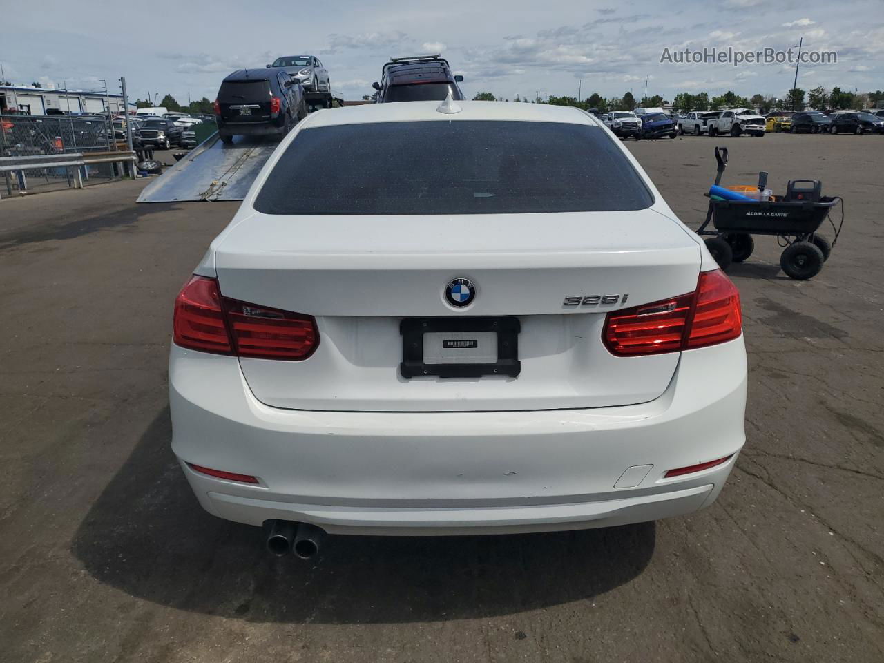 2012 Bmw 328 I Sulev White vin: WBA3C1C58CA696670