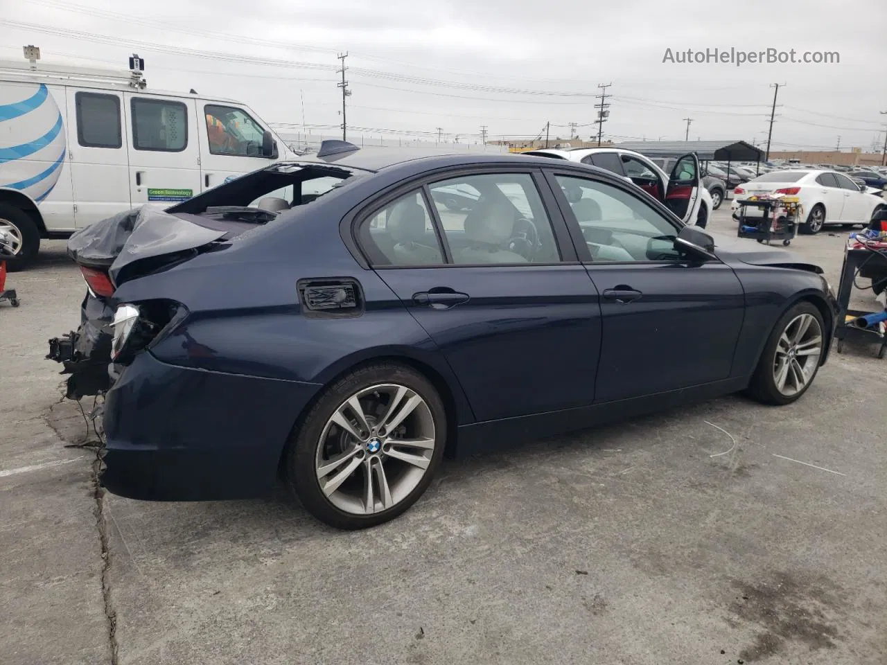 2012 Bmw 328 I Sulev Синий vin: WBA3C1C58CF431234