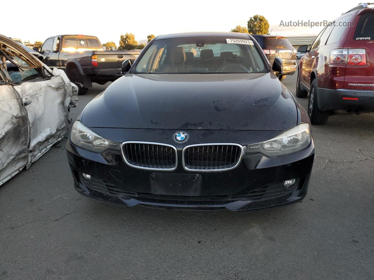 2013 Bmw 328 I Sulev Черный vin: WBA3C1C58DF438282