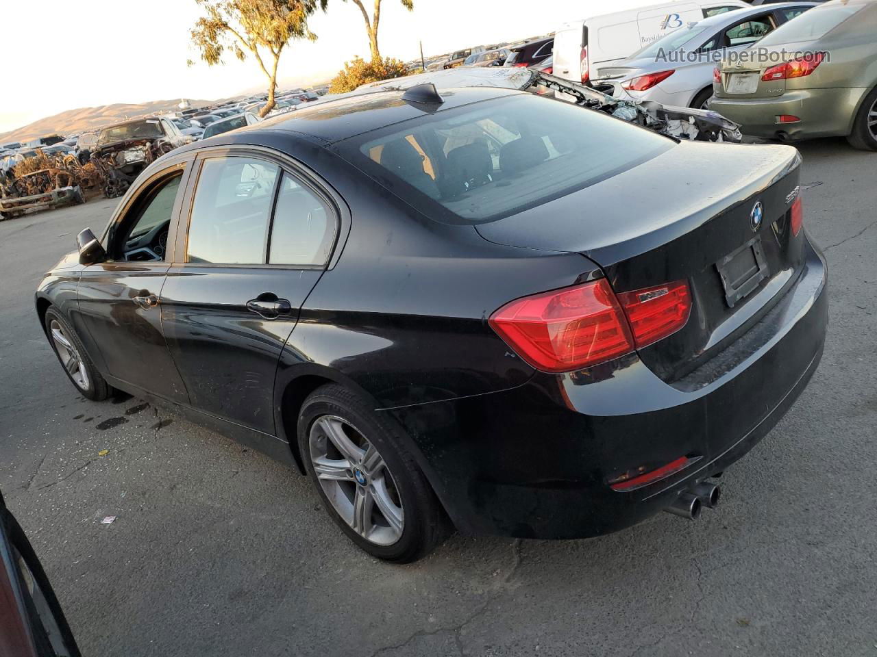 2013 Bmw 328 I Sulev Черный vin: WBA3C1C58DF438282