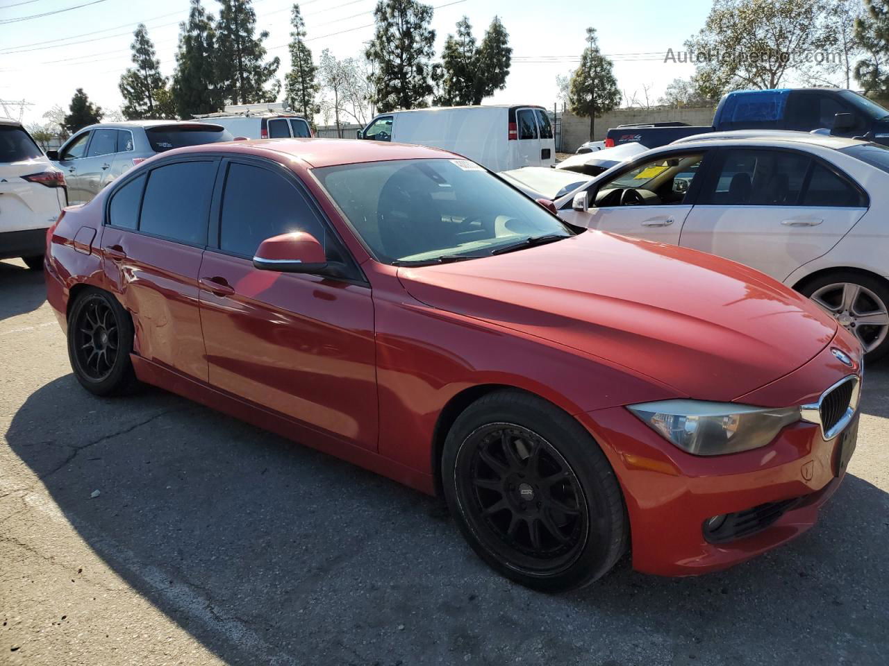 2013 Bmw 328 I Sulev Red vin: WBA3C1C58DF438475