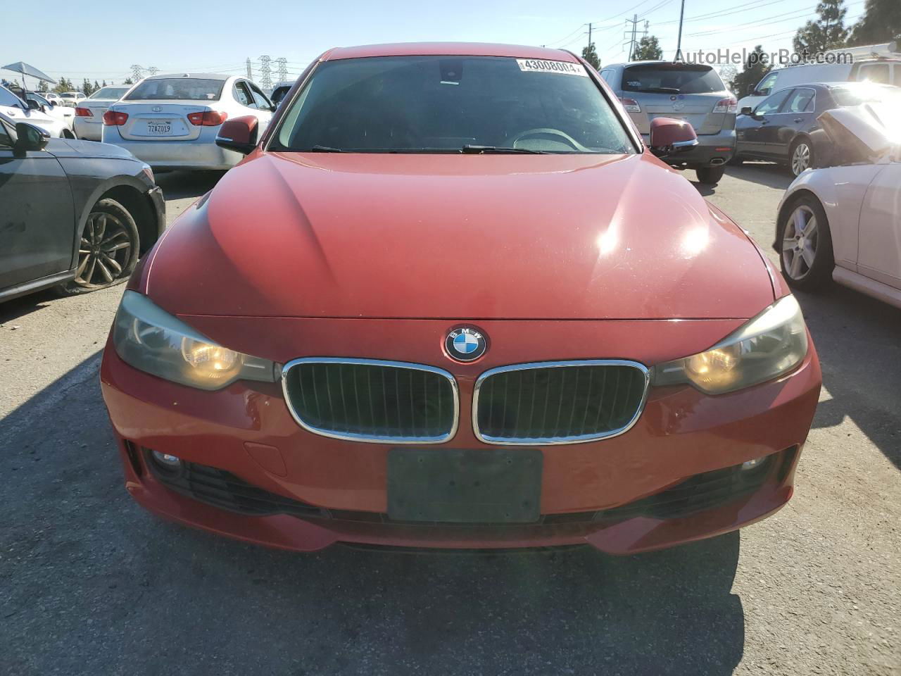 2013 Bmw 328 I Sulev Red vin: WBA3C1C58DF438475