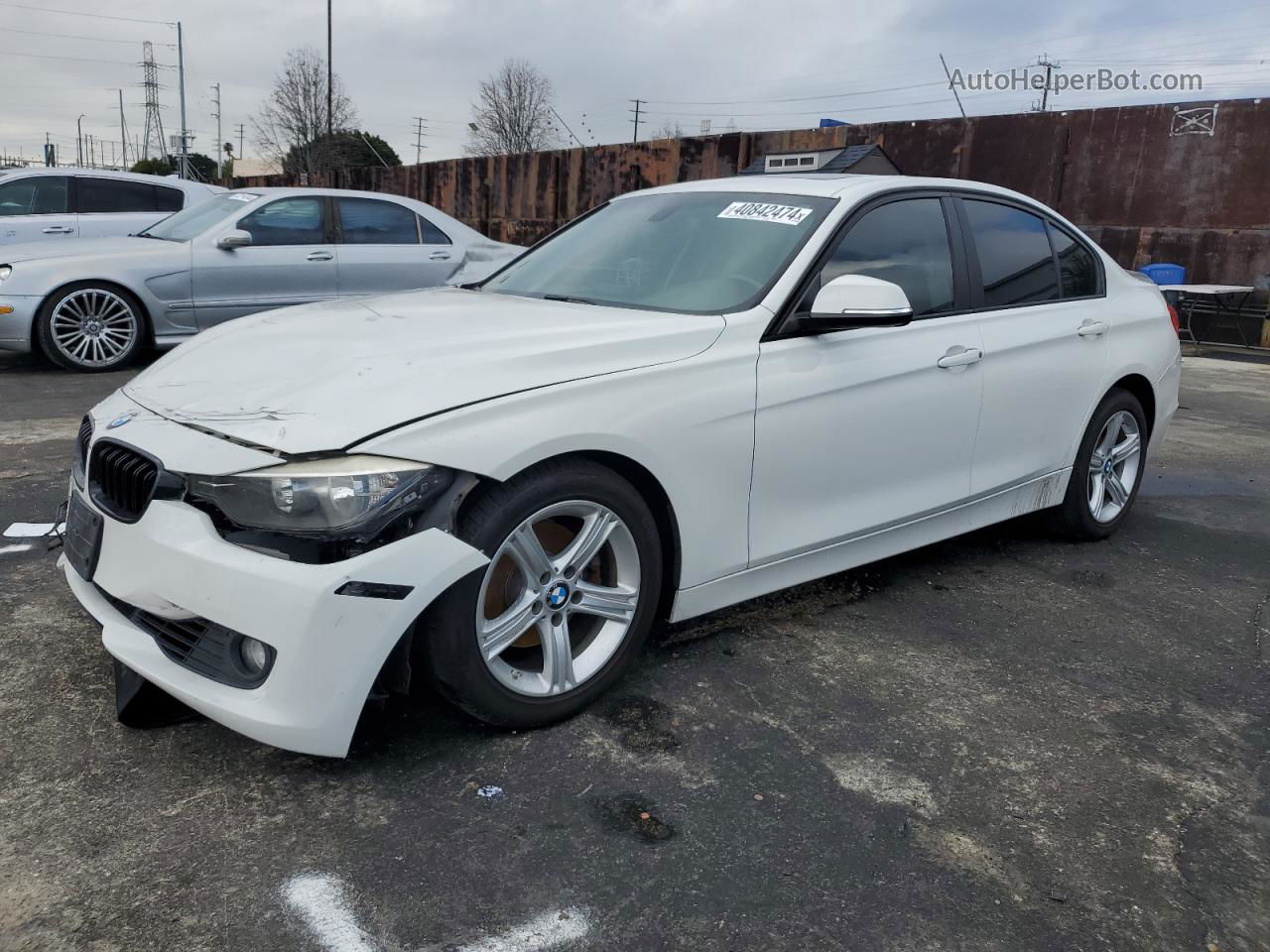 2013 Bmw 328 I Sulev White vin: WBA3C1C58DF441960