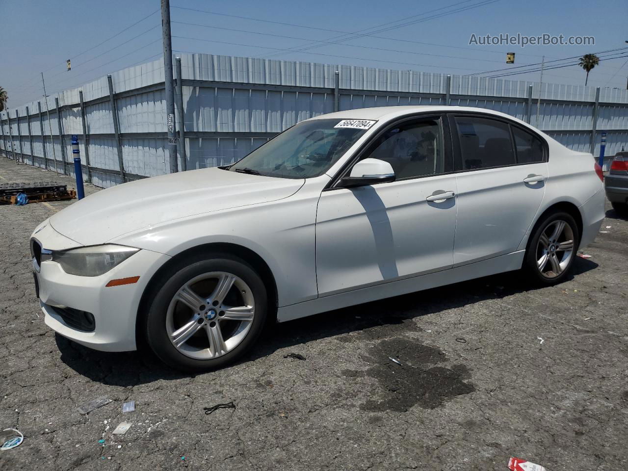 2014 Bmw 328 I Sulev White vin: WBA3C1C58EK108957