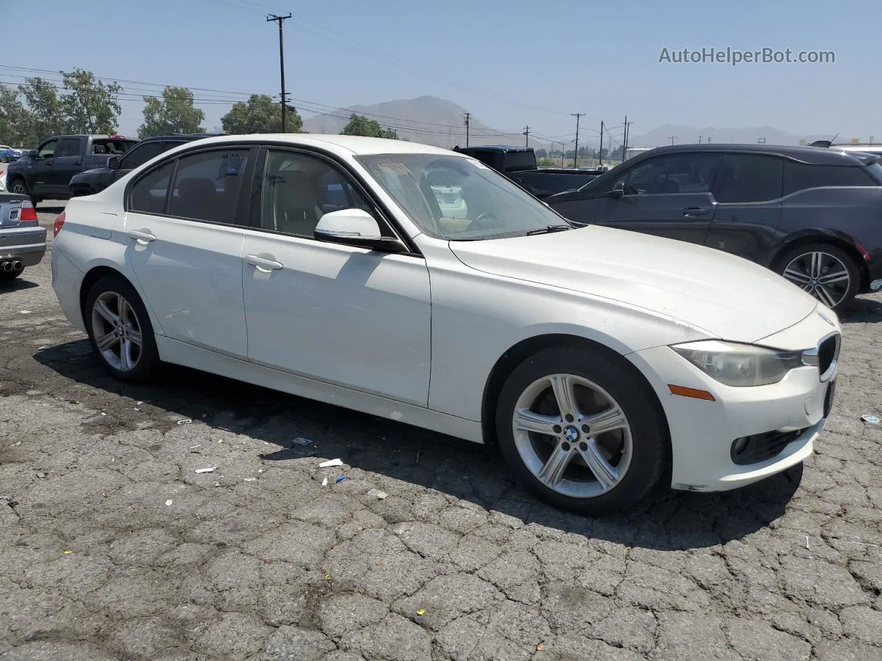 2014 Bmw 328 I Sulev Белый vin: WBA3C1C58EK108957