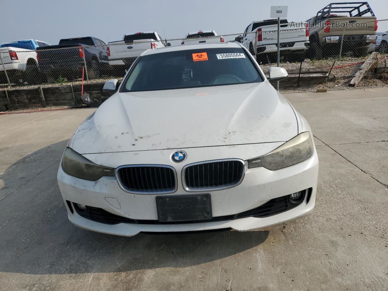 2014 Bmw 328 I Sulev White vin: WBA3C1C58EK109364