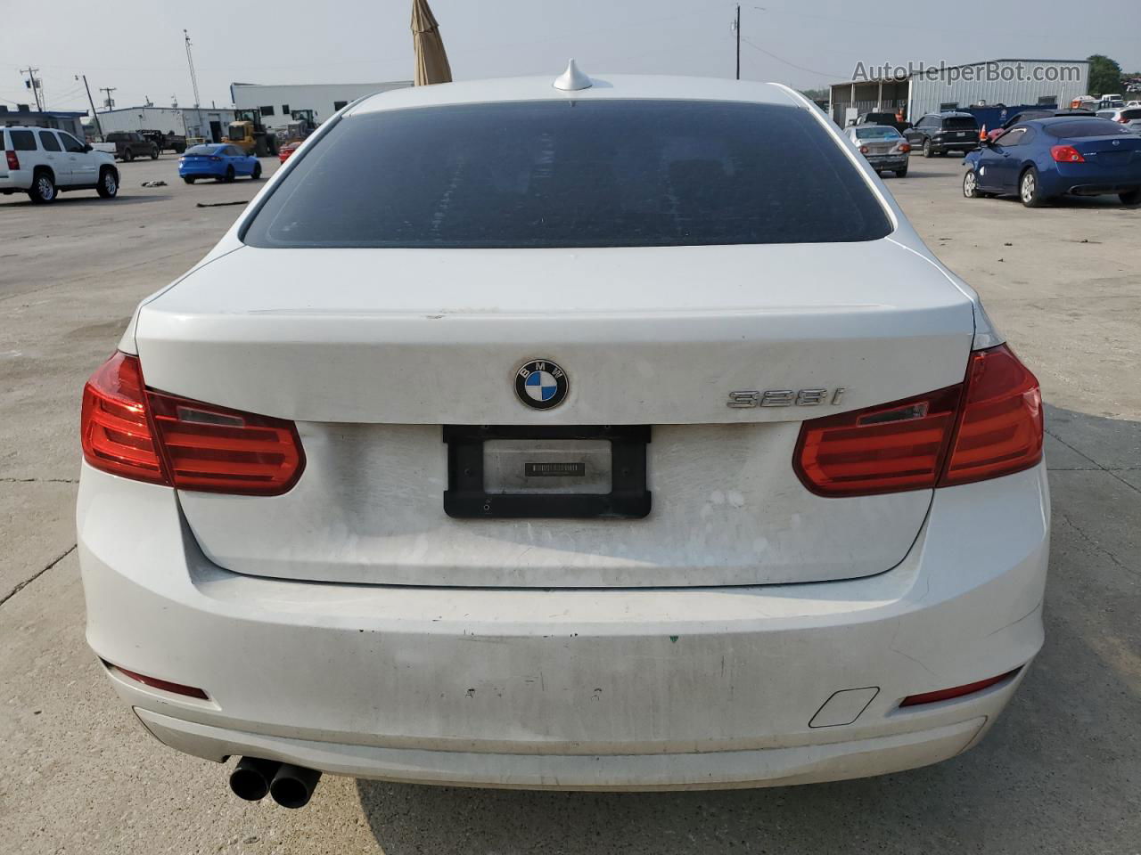 2014 Bmw 328 I Sulev White vin: WBA3C1C58EK109364