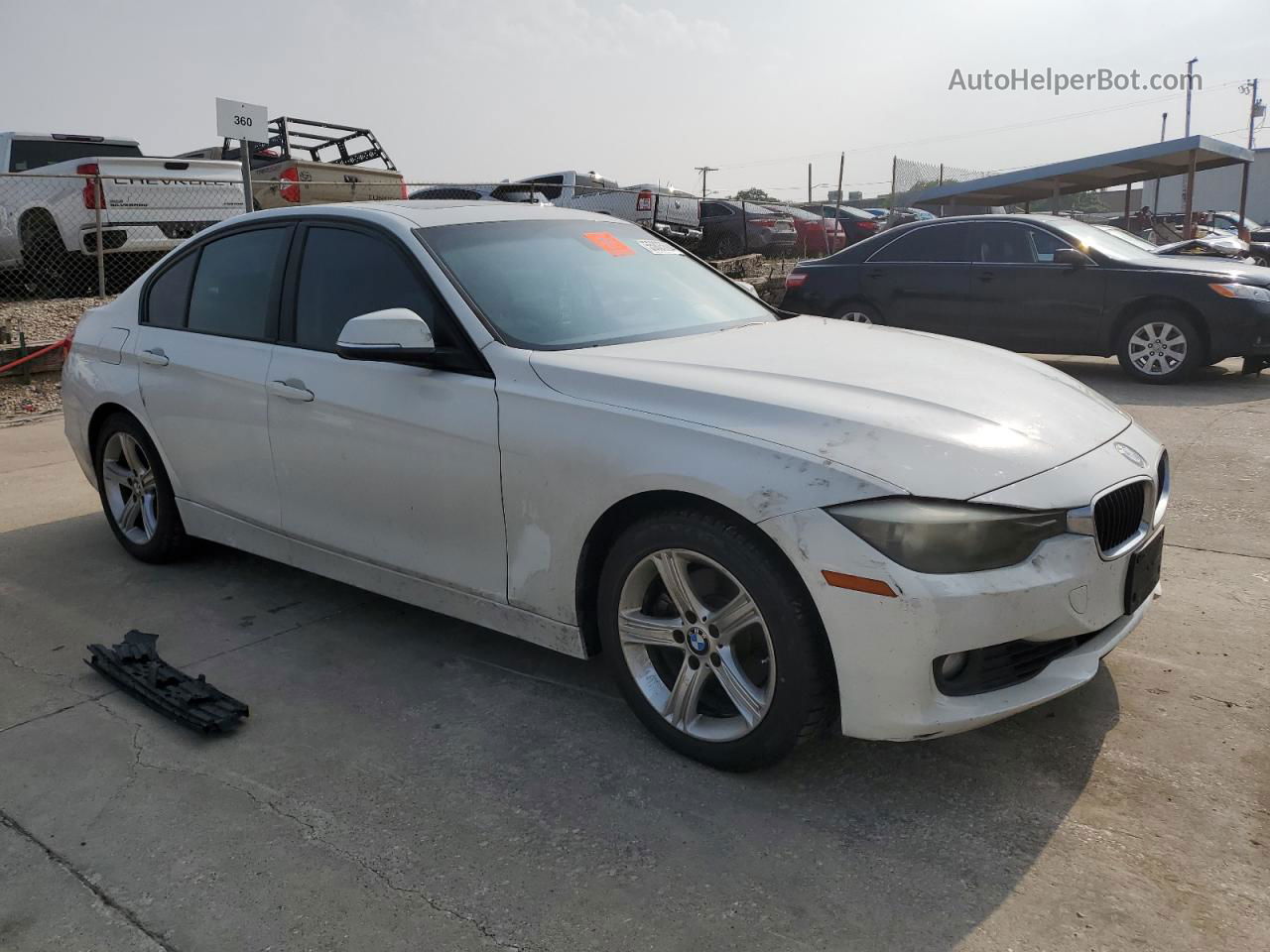 2014 Bmw 328 I Sulev White vin: WBA3C1C58EK109364