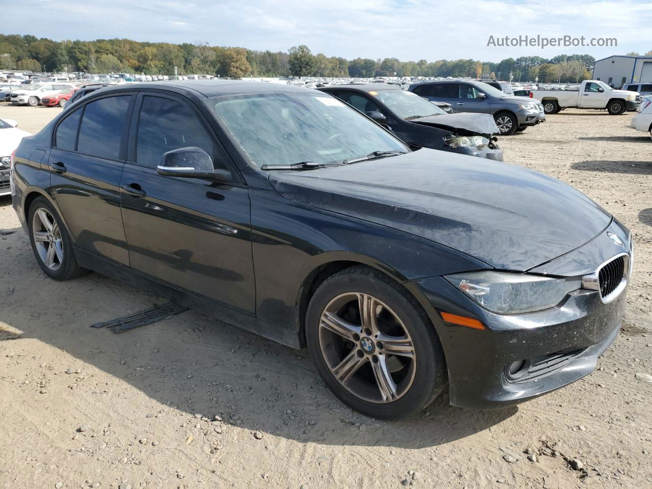 2014 Bmw 328 I Sulev Черный vin: WBA3C1C58EK110370