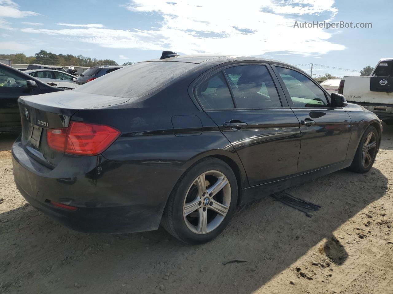 2014 Bmw 328 I Sulev Черный vin: WBA3C1C58EK110370