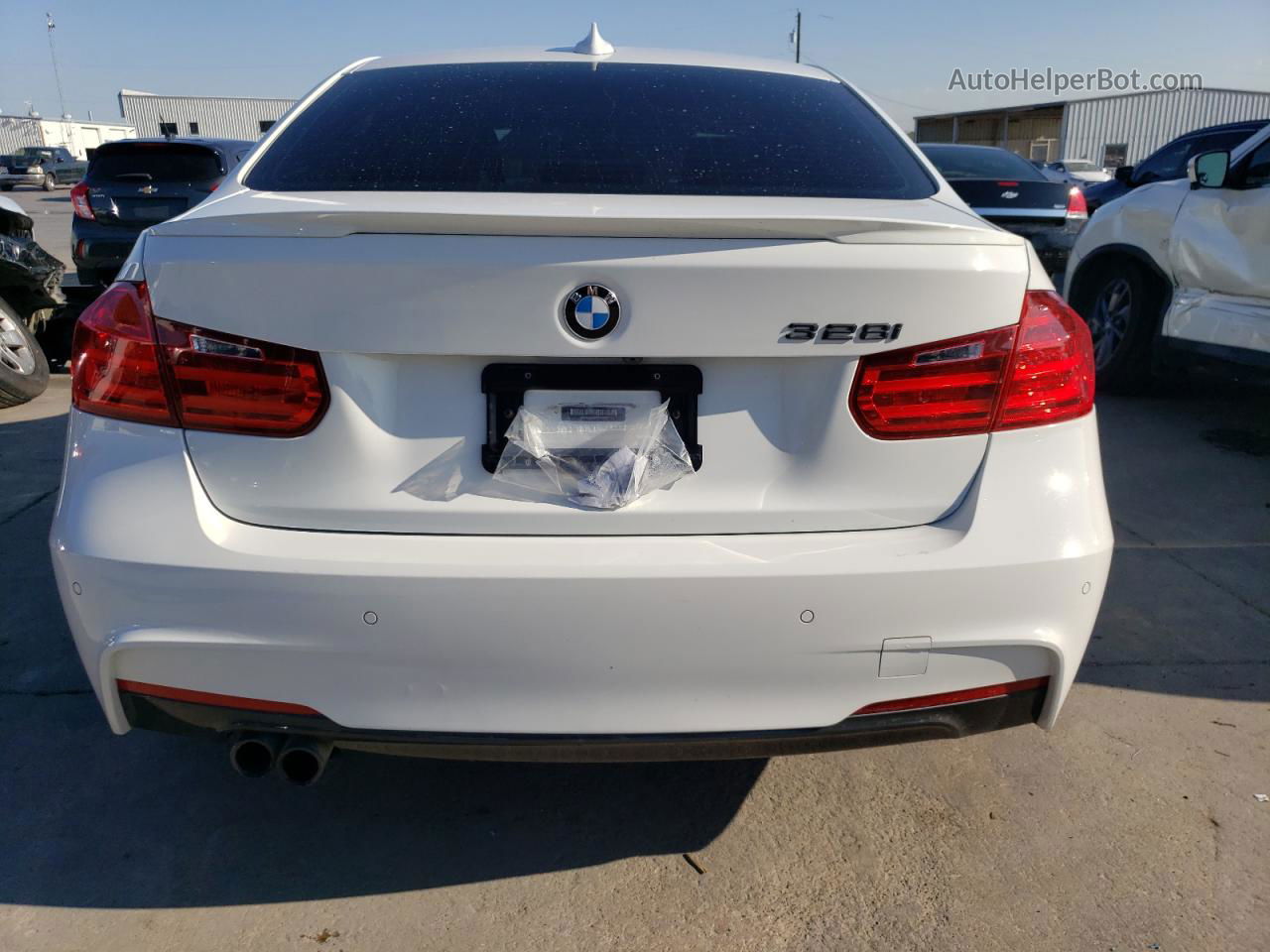 2015 Bmw 328 I Sulev White vin: WBA3C1C58FK124545