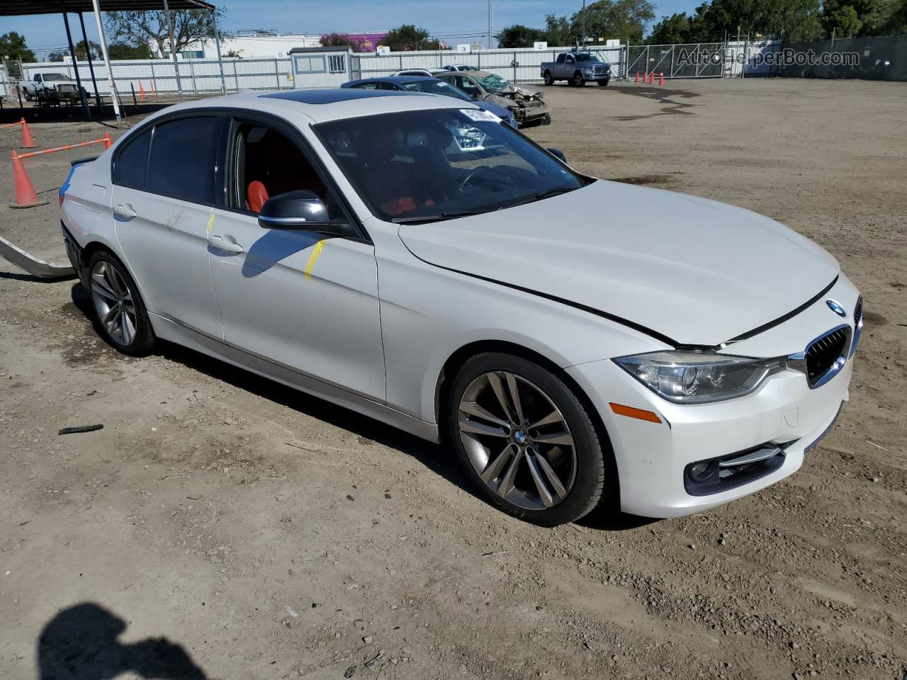 2012 Bmw 328 I Sulev White vin: WBA3C1C59CF432294