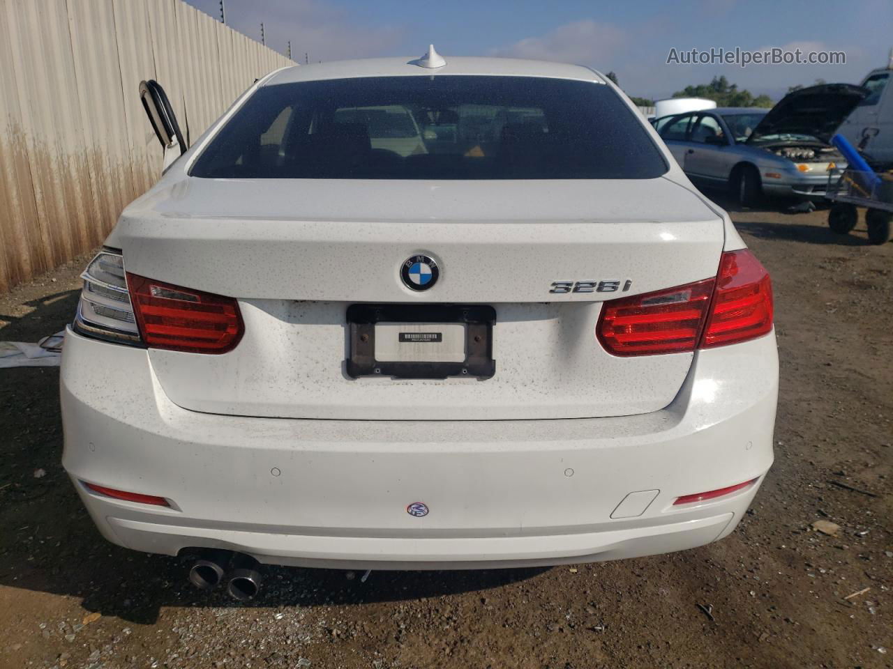 2012 Bmw 328 I Sulev White vin: WBA3C1C59CF433963