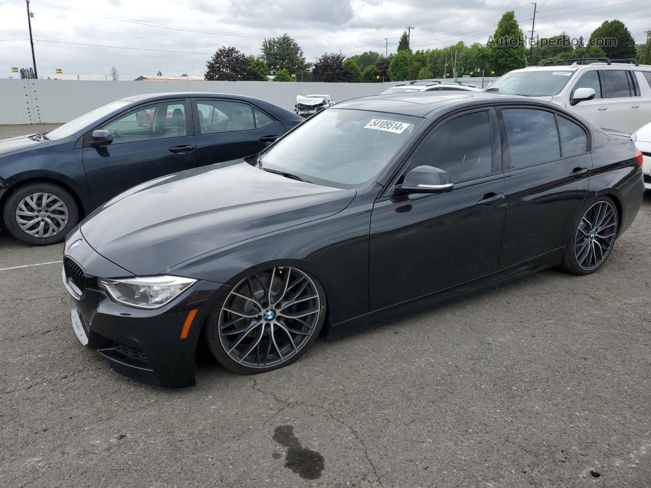 2013 Bmw 328 I Sulev Black vin: WBA3C1C59DF438419