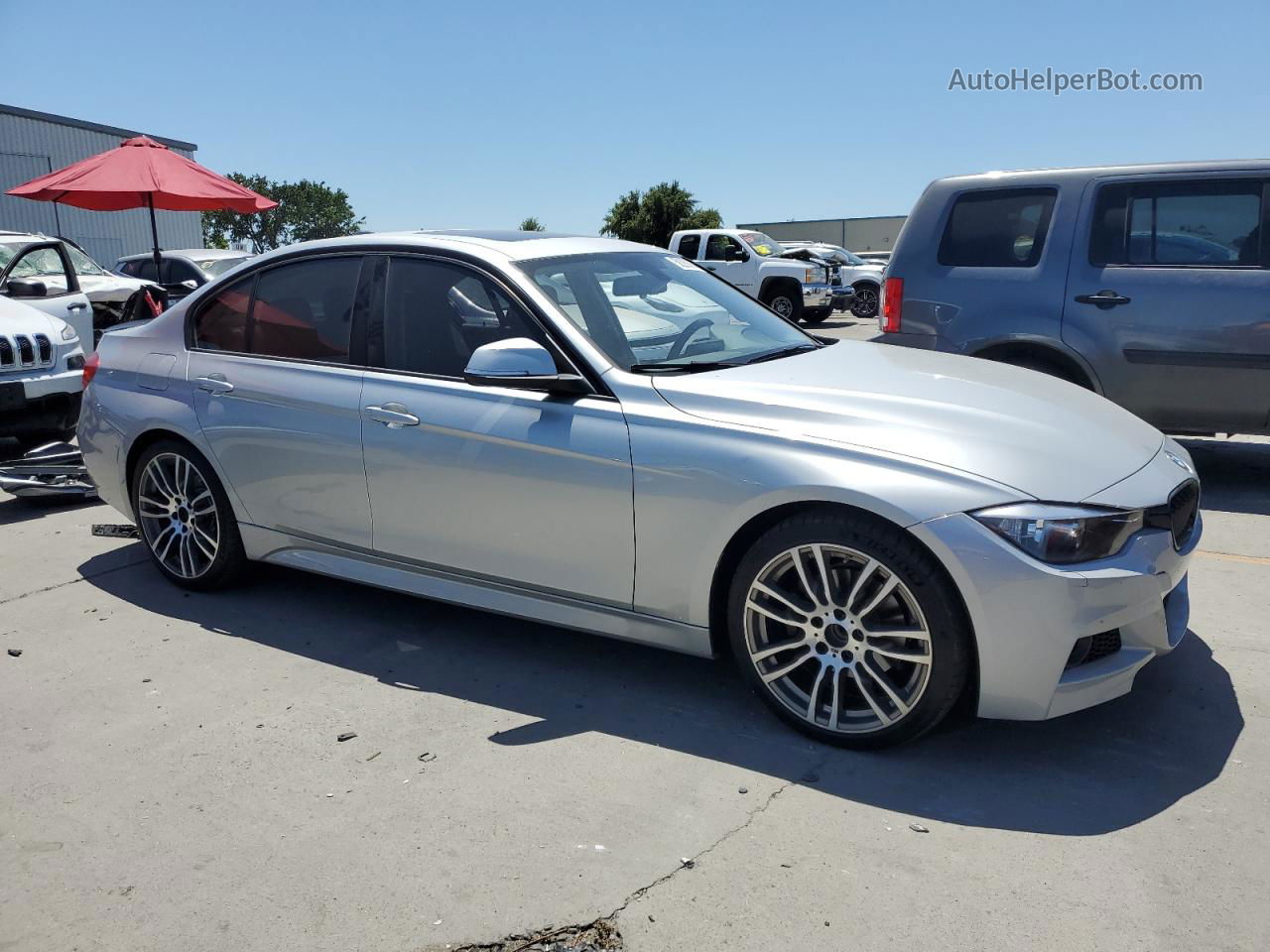 2014 Bmw 328 I Sulev Silver vin: WBA3C1C59EK108840