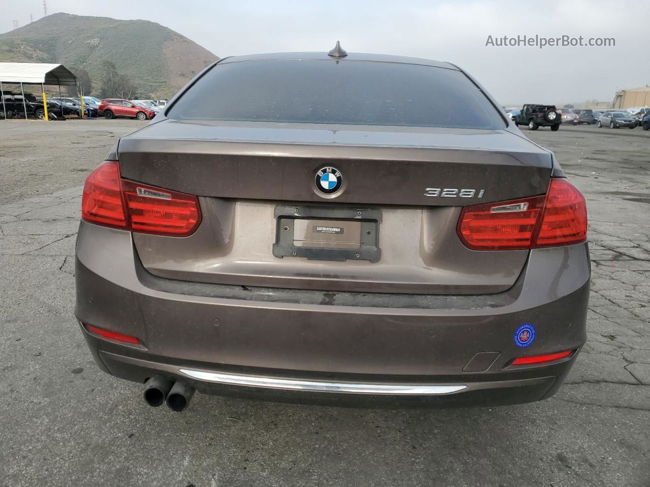 2012 Bmw 328 I Sulev Brown vin: WBA3C1C5XCF433261