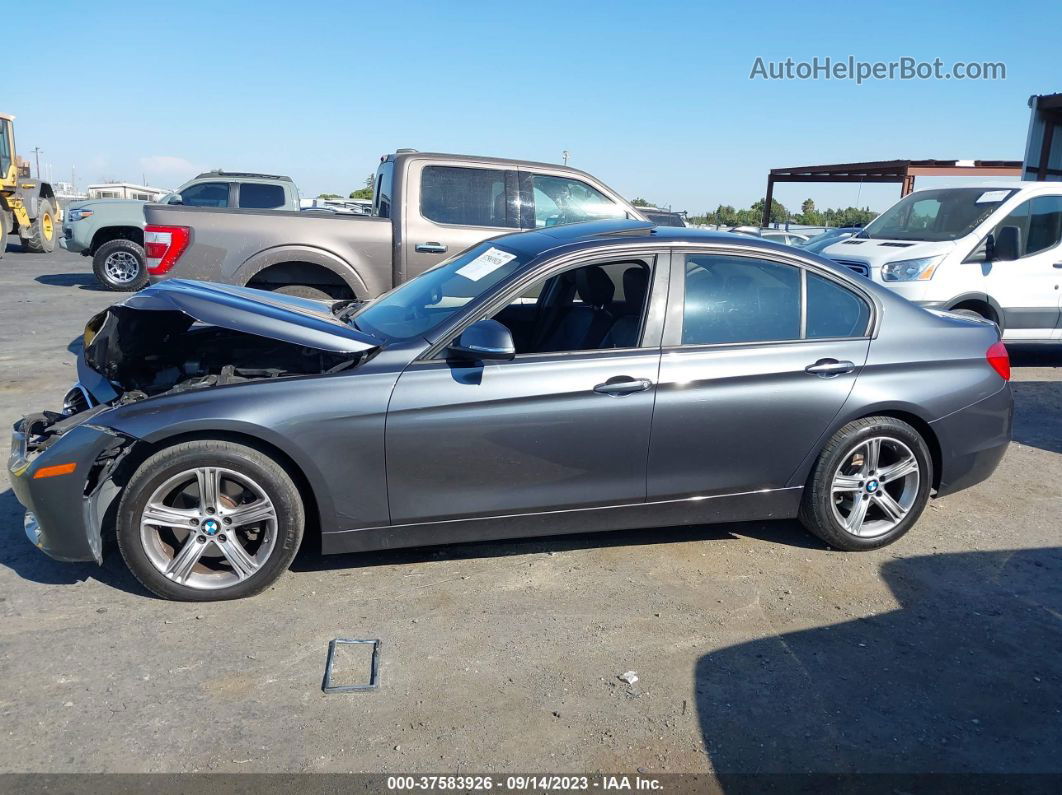 2014 Bmw 3 Series 328i Gray vin: WBA3C1C5XEK114789