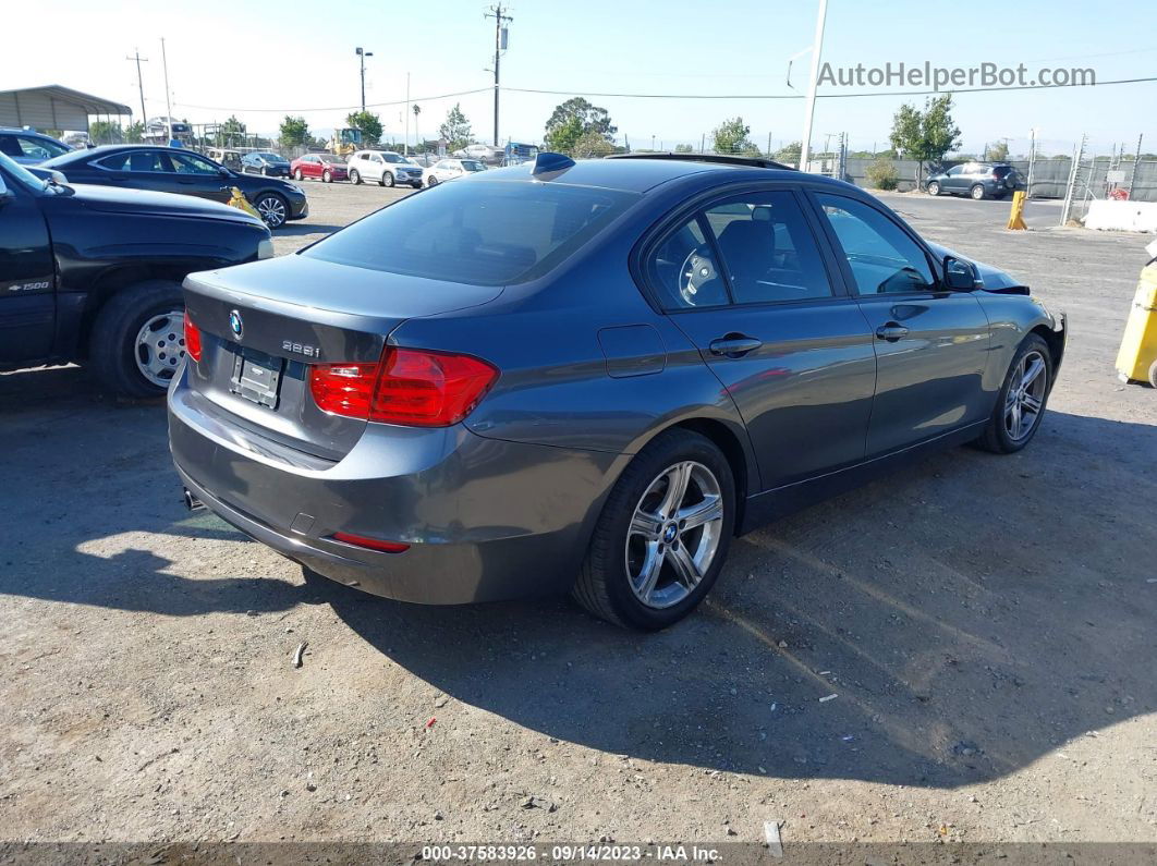 2014 Bmw 3 Series 328i Gray vin: WBA3C1C5XEK114789