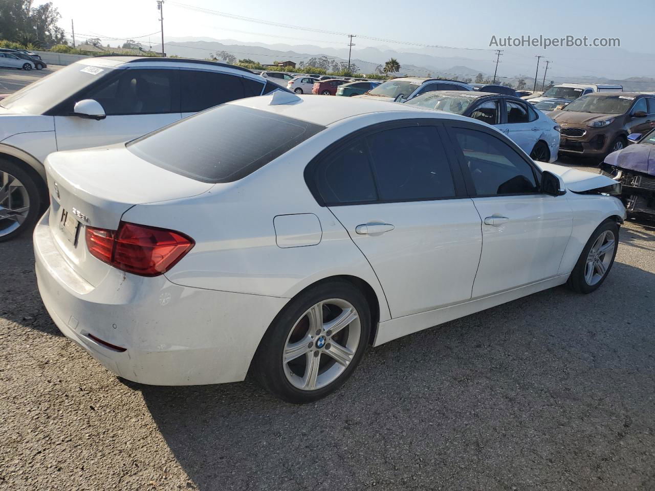 2014 Bmw 328 I Sulev White vin: WBA3C1C5XEK117269