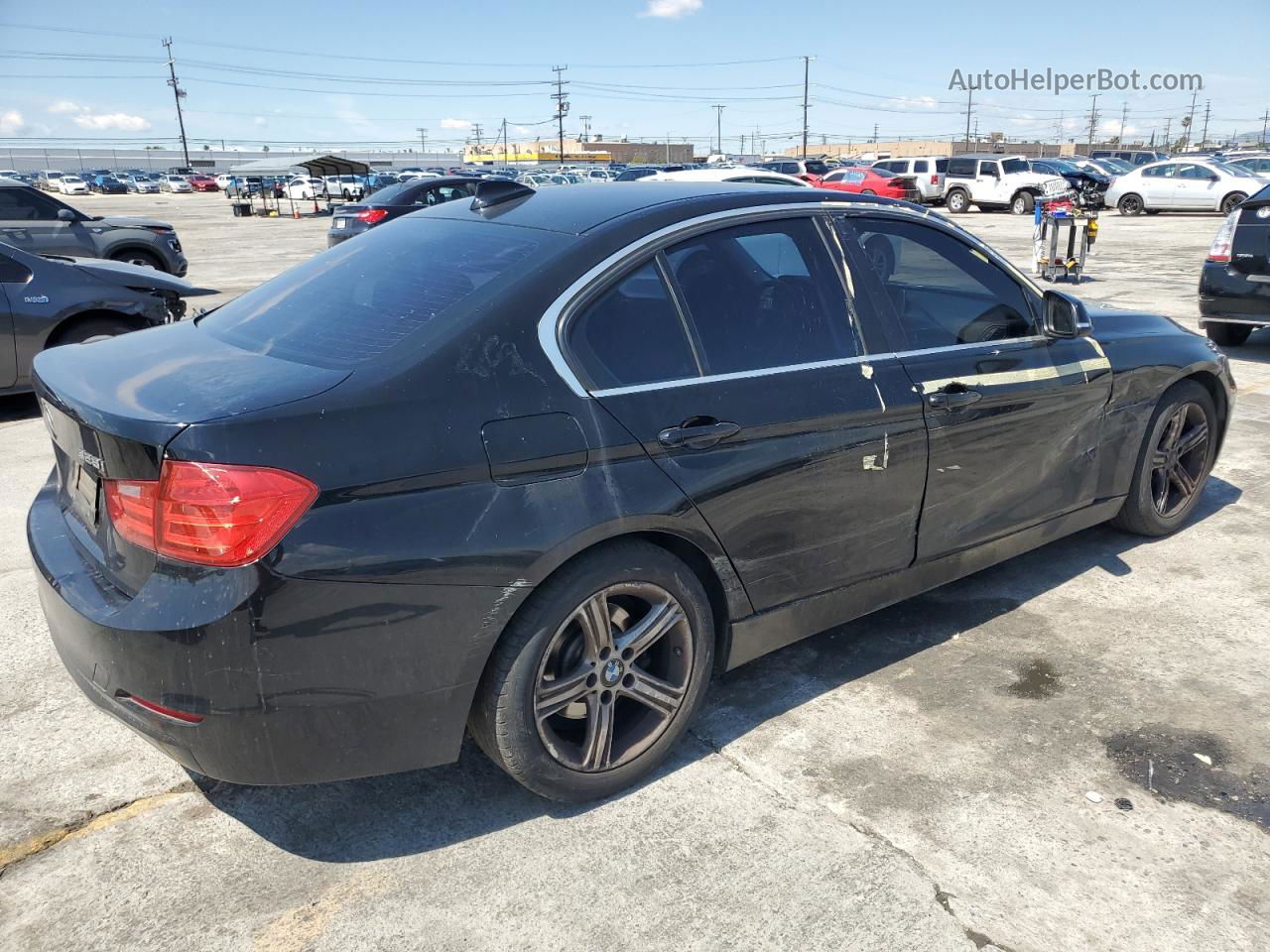 2015 Bmw 328 I Sulev Черный vin: WBA3C1C5XFK118276