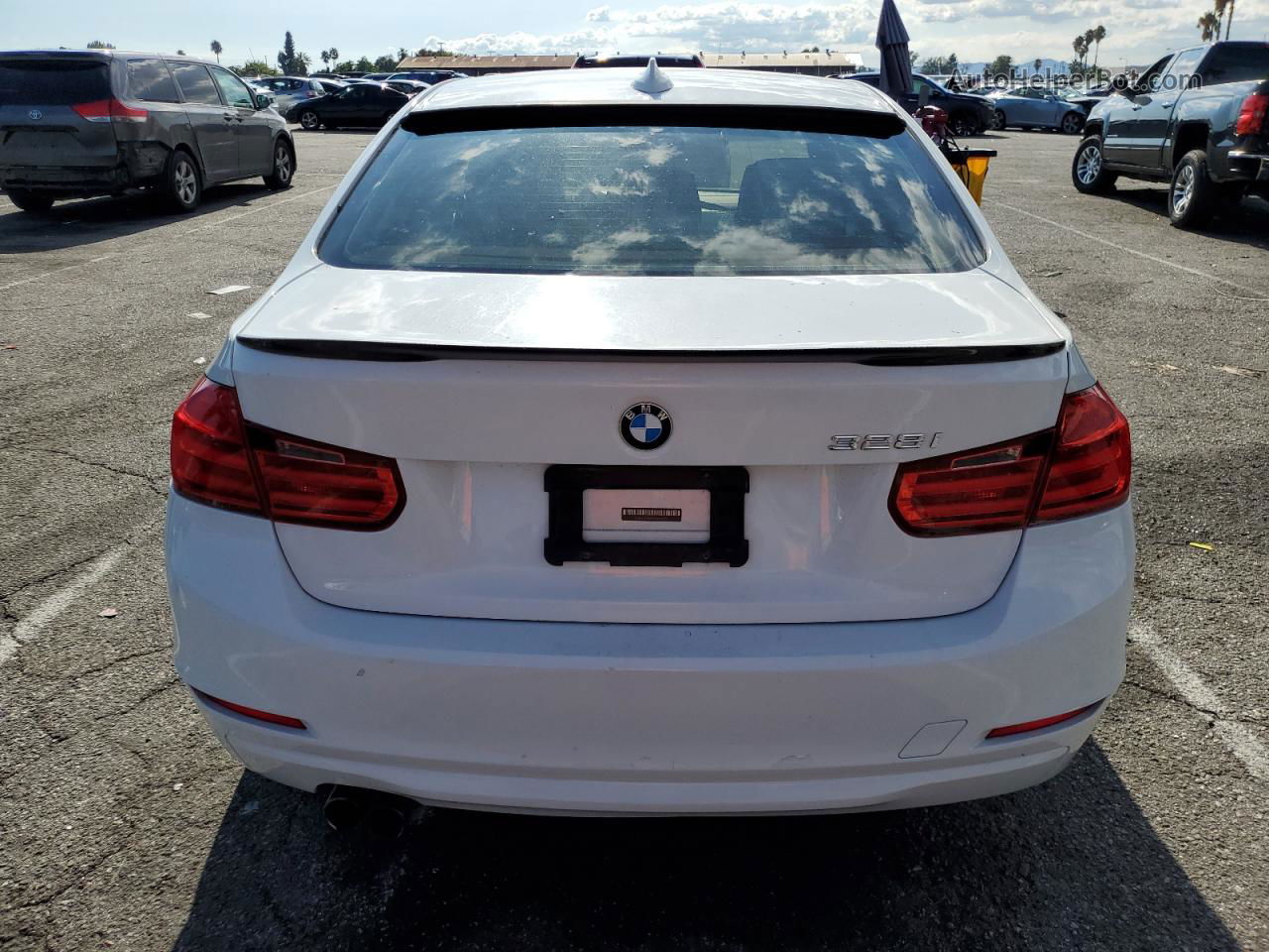 2013 Bmw 328 I Sulev White vin: WBA3C1G52DNR45291