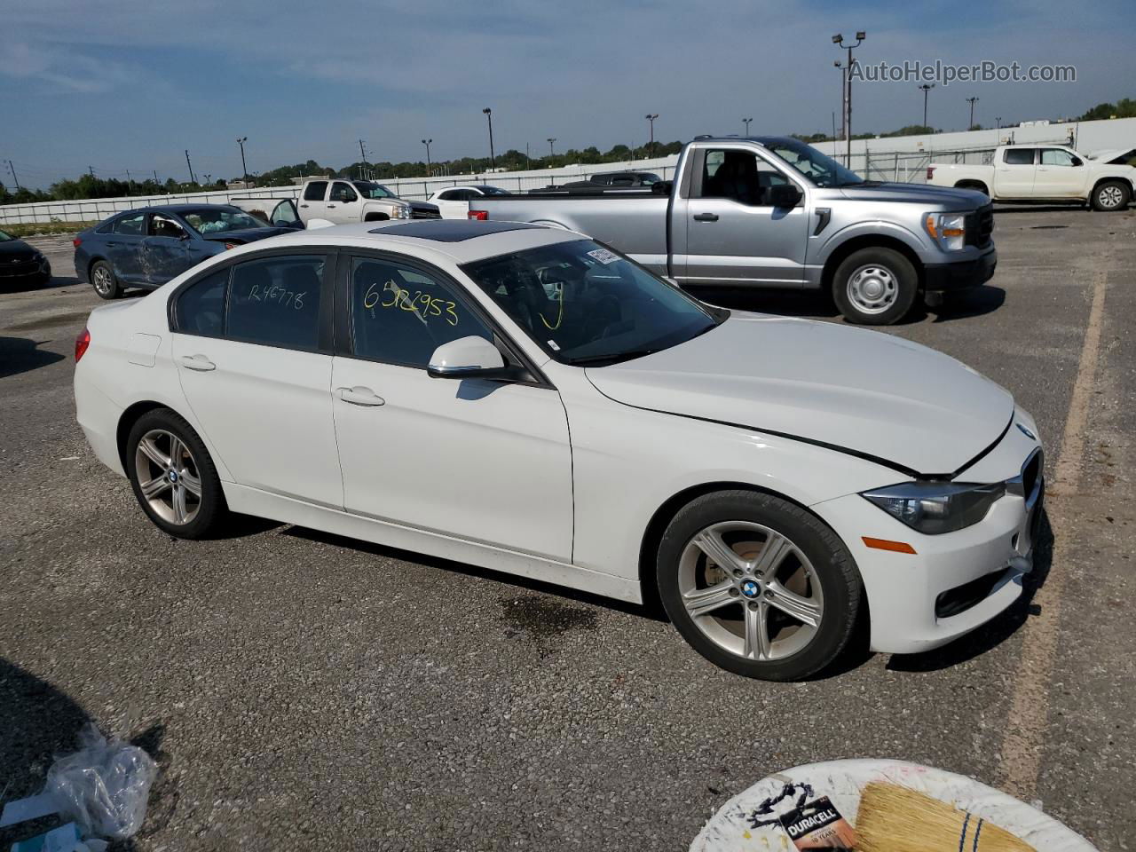 2013 Bmw 328 I Sulev White vin: WBA3C1G52DNR46778