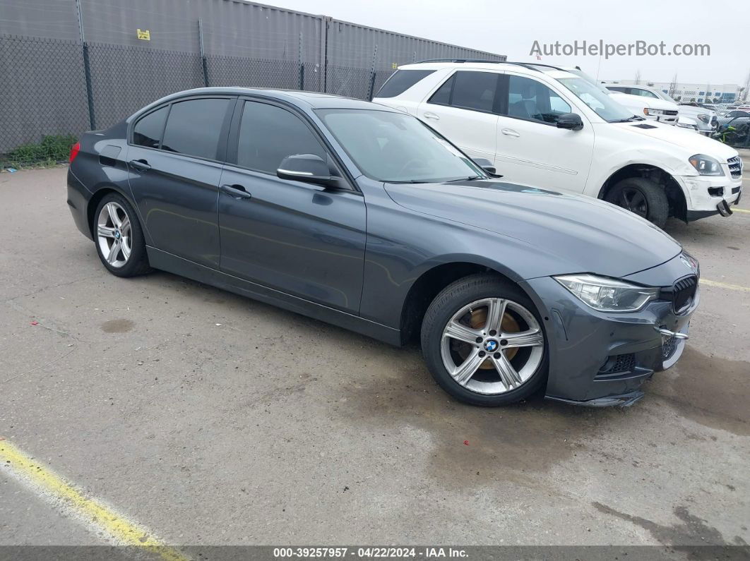 2015 Bmw 328i Gray vin: WBA3C1G53FNR50051