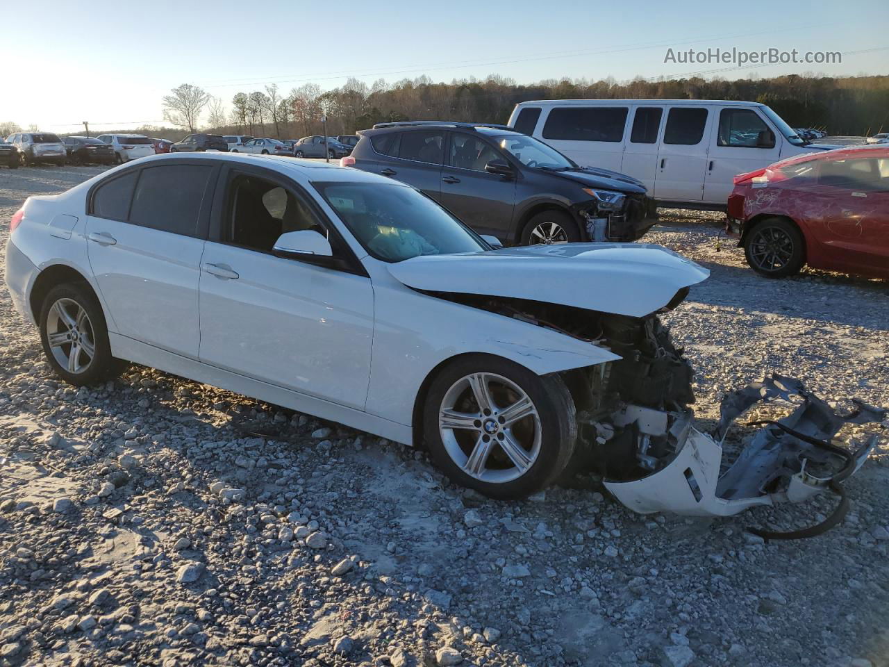 2013 Bmw 328 I Sulev White vin: WBA3C1G57DNR45660