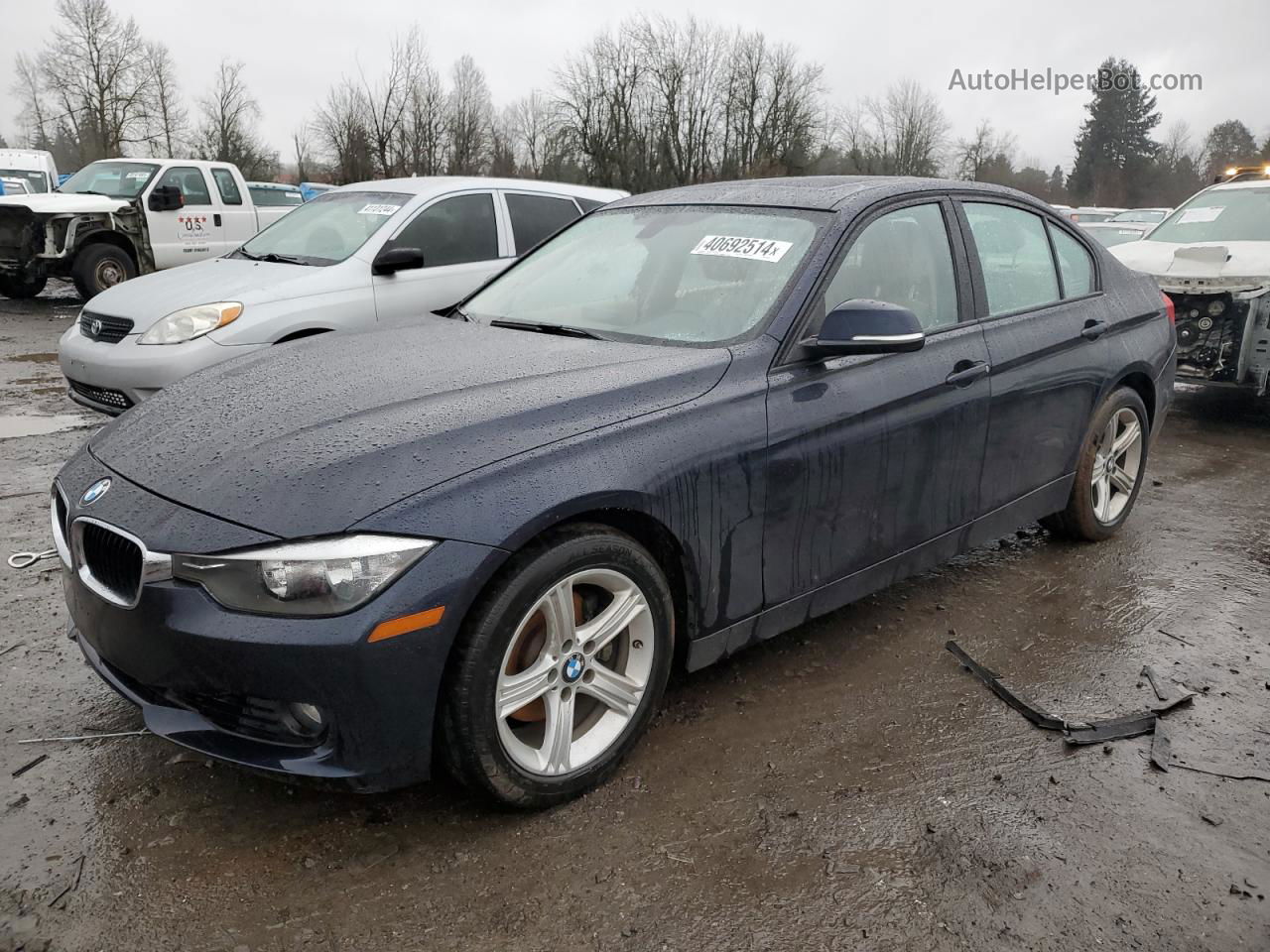 2013 Bmw 328 I Sulev Синий vin: WBA3C1G58DNN93527