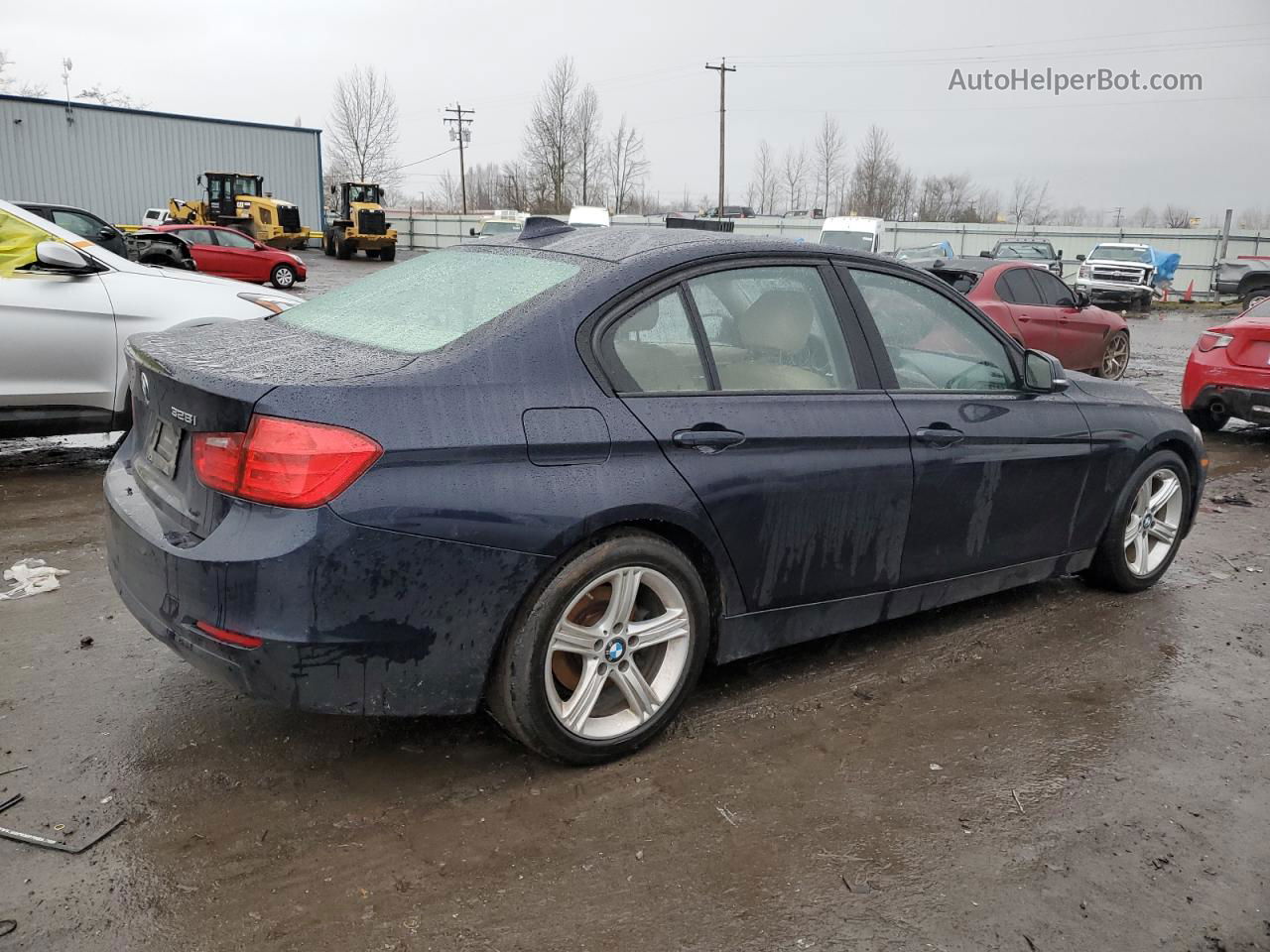 2013 Bmw 328 I Sulev Синий vin: WBA3C1G58DNN93527