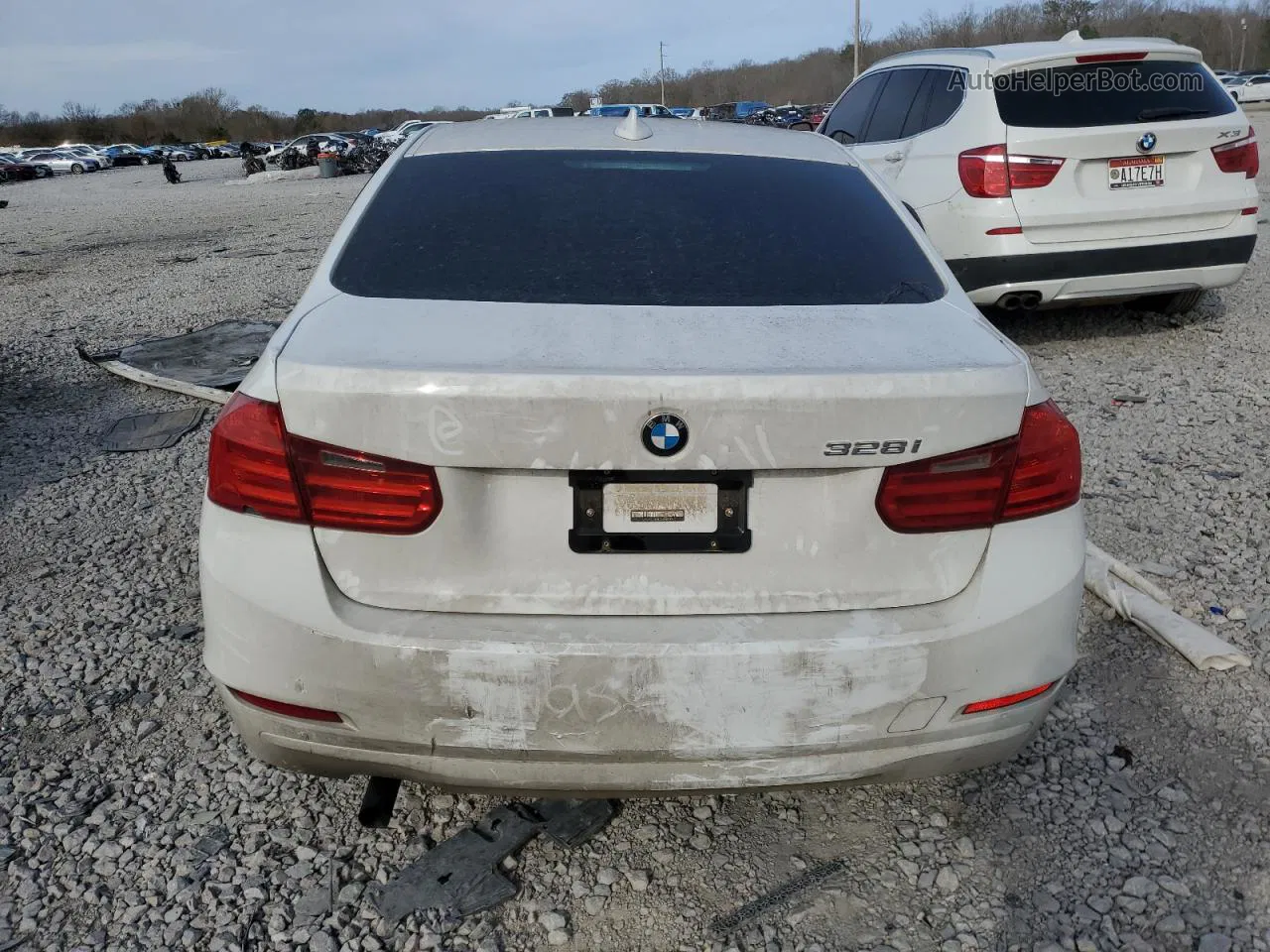 2013 Bmw 328 I Sulev White vin: WBA3C1G58DNR46249