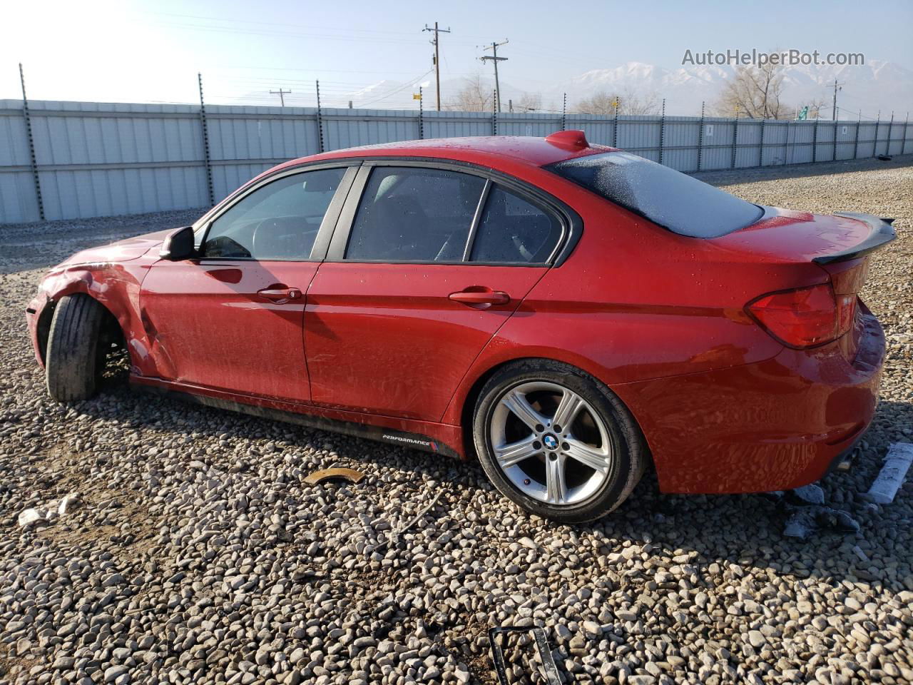 2013 Bmw 328 I Sulev Красный vin: WBA3C1G5XDNR46169