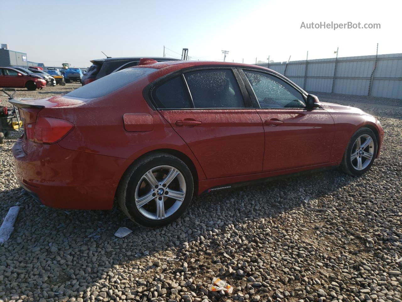 2013 Bmw 328 I Sulev Красный vin: WBA3C1G5XDNR46169