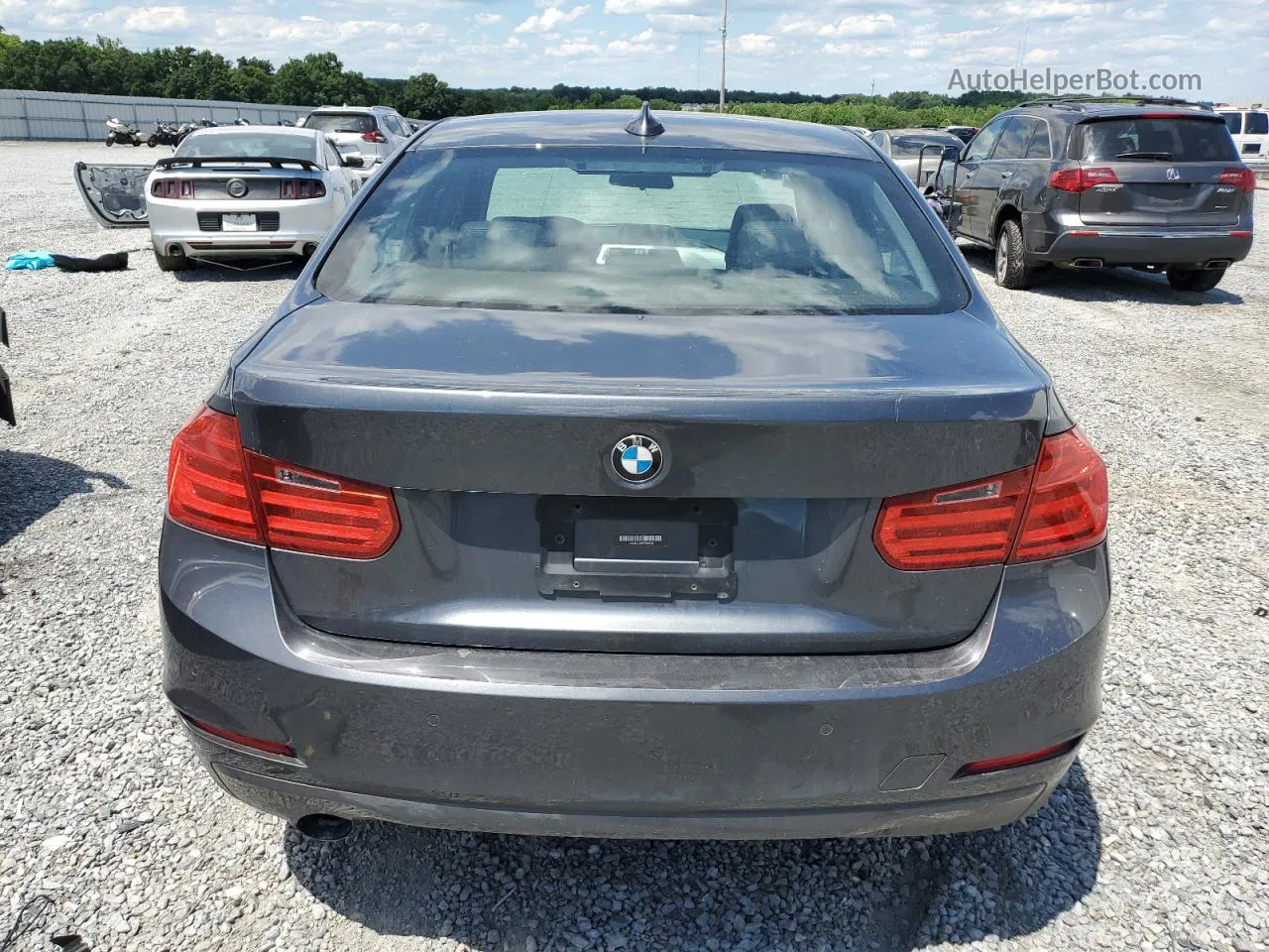 2014 Bmw 320 I Xdrive Gray vin: WBA3C3C50EF986936