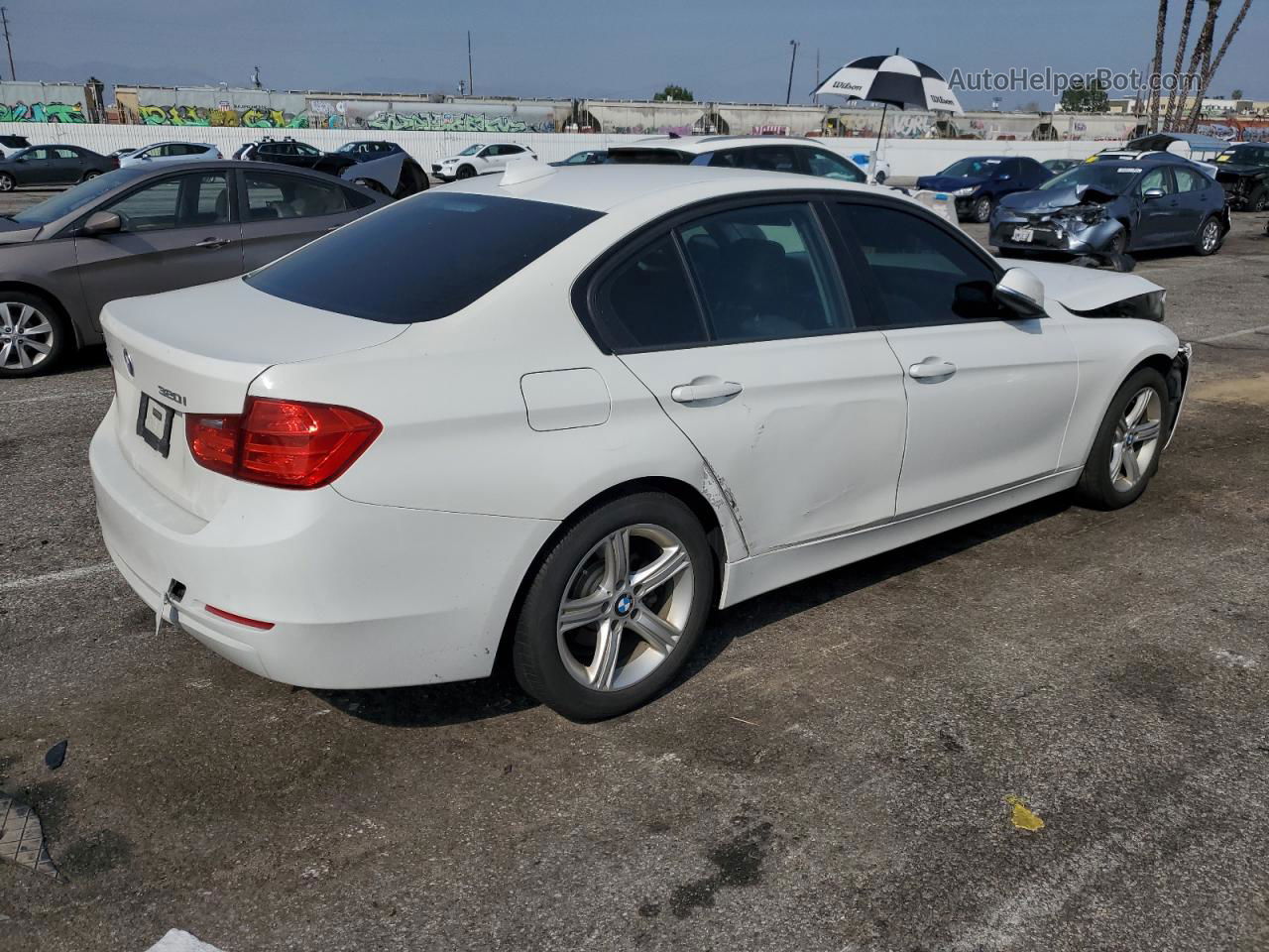 2015 Bmw 320 I Xdrive White vin: WBA3C3C50FK200593