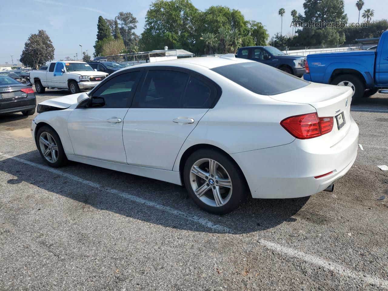 2015 Bmw 320 I Xdrive White vin: WBA3C3C50FK200593