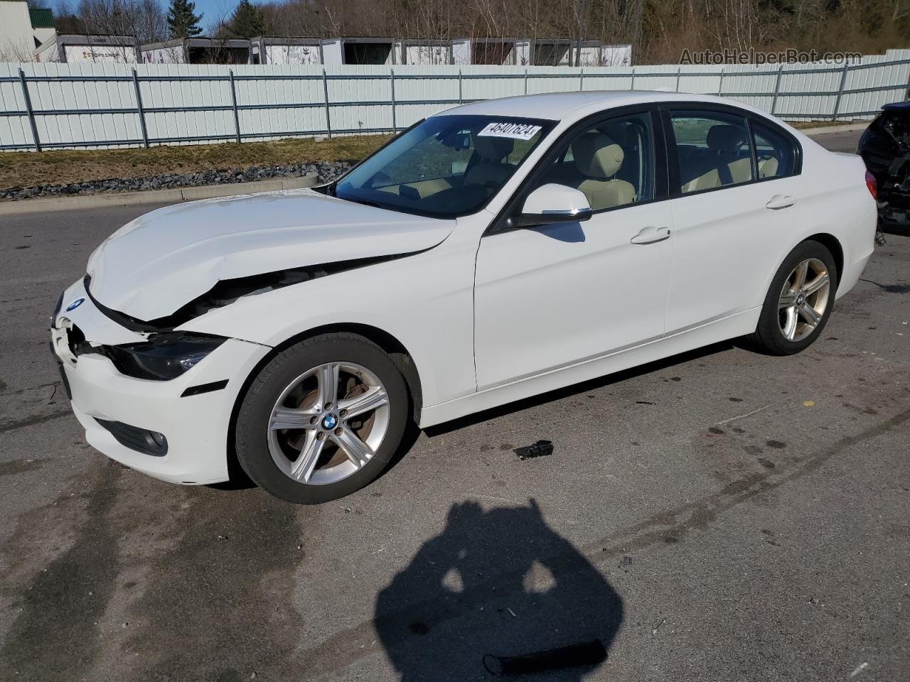 2014 Bmw 320 I Xdrive White vin: WBA3C3C51EF983284