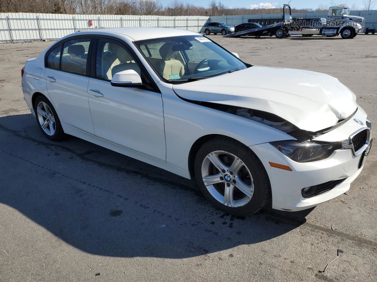 2014 Bmw 320 I Xdrive White vin: WBA3C3C51EF983284