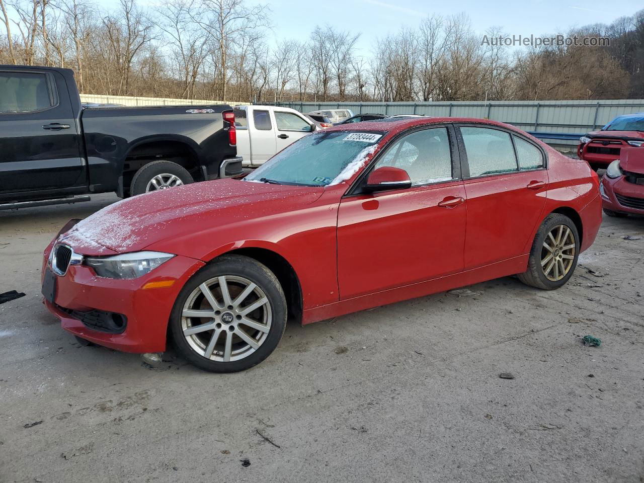 2014 Bmw 320 I Xdrive Red vin: WBA3C3C51EF986430