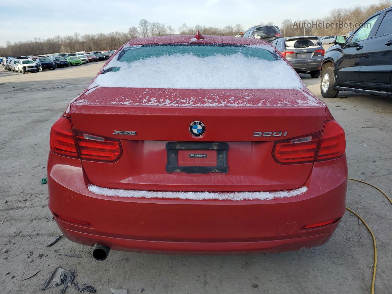 2014 Bmw 320 I Xdrive Red vin: WBA3C3C51EF986430