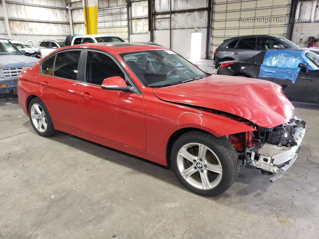 2014 Bmw 320 I Xdrive Red vin: WBA3C3C51EK200374