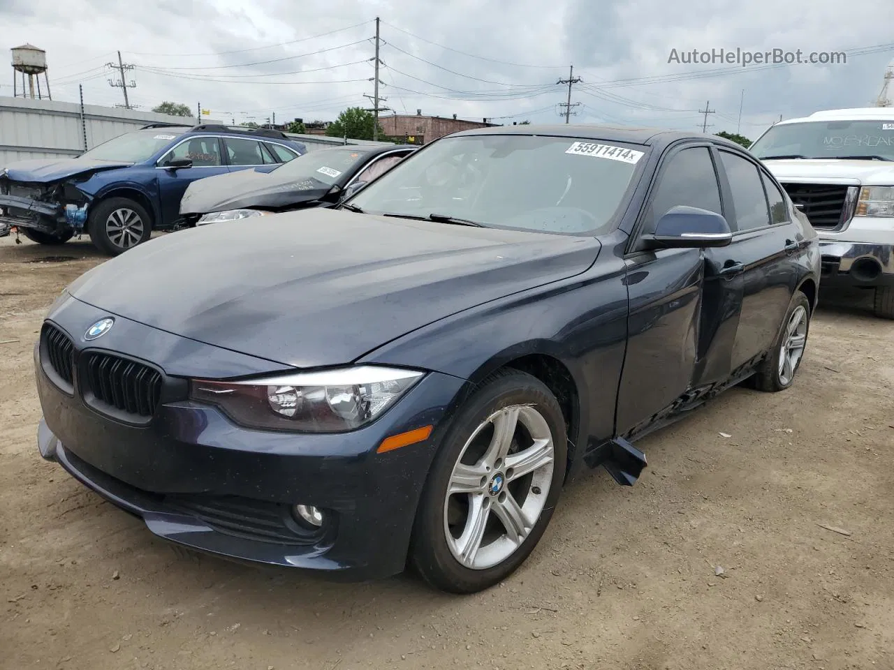 2015 Bmw 320 I Xdrive Blue vin: WBA3C3C51FK203714