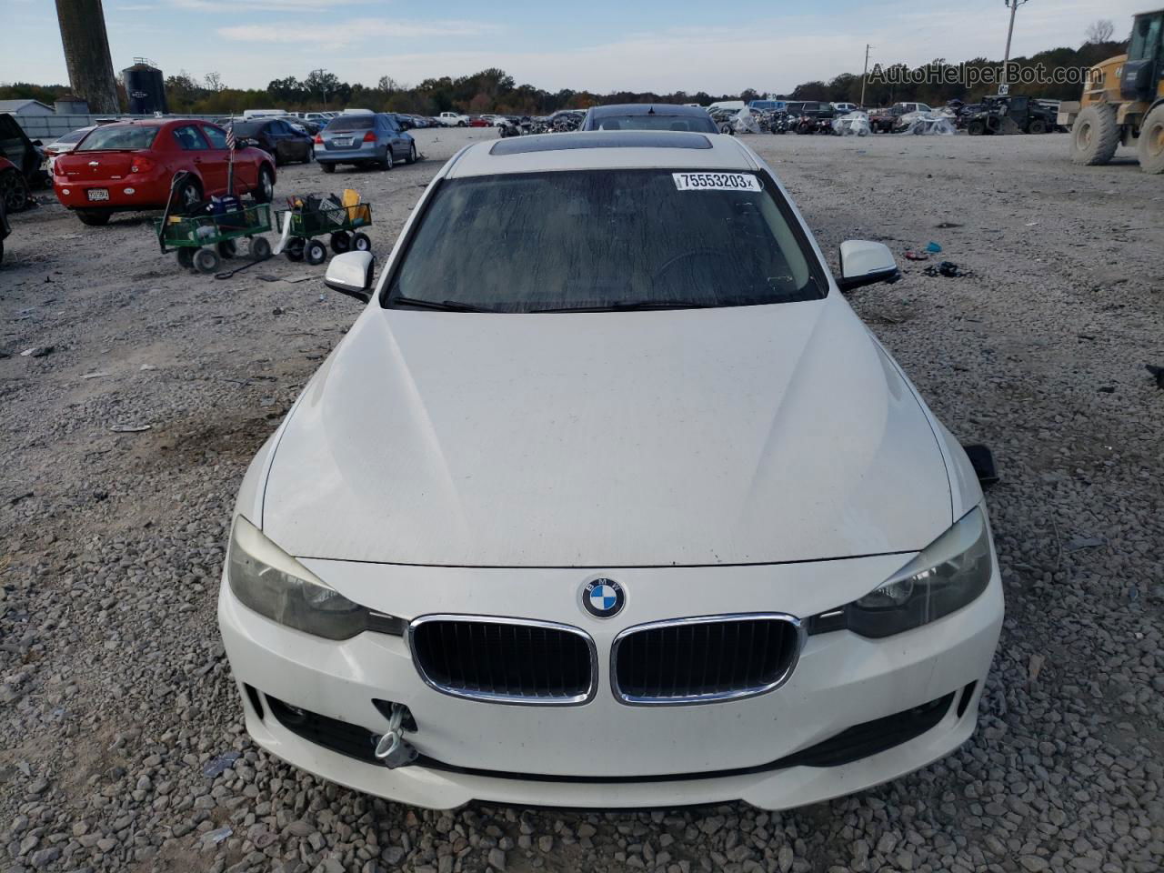 2013 Bmw 320 I Xdrive White vin: WBA3C3C52DF982238