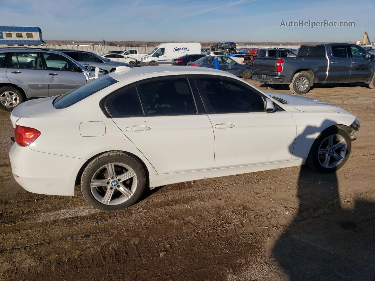 2015 Bmw 320 I Xdrive White vin: WBA3C3C52FP664312