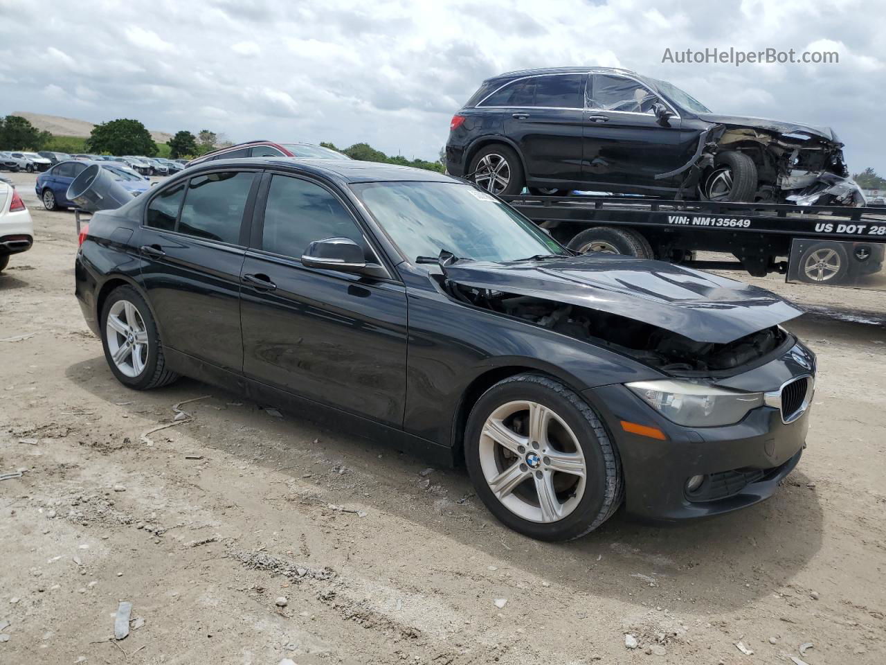 2014 Bmw 320 I Xdrive Black vin: WBA3C3C53EF983349