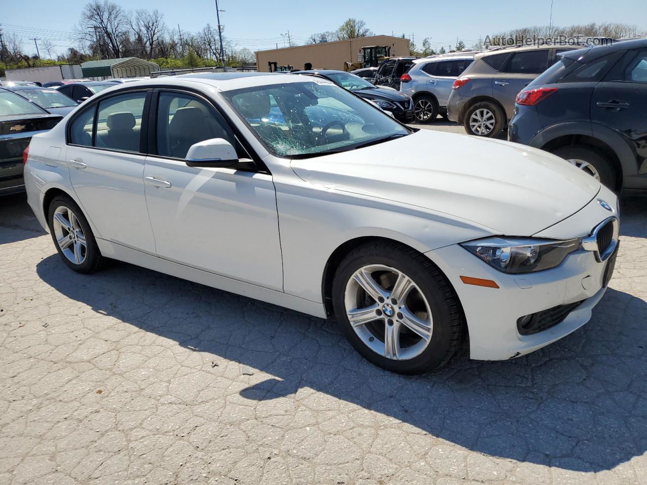 2015 Bmw 320 I Xdrive White vin: WBA3C3C53FP664268