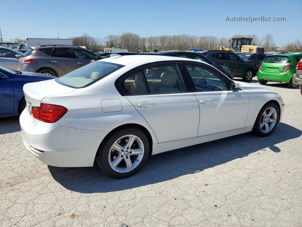 2015 Bmw 320 I Xdrive White vin: WBA3C3C53FP664268