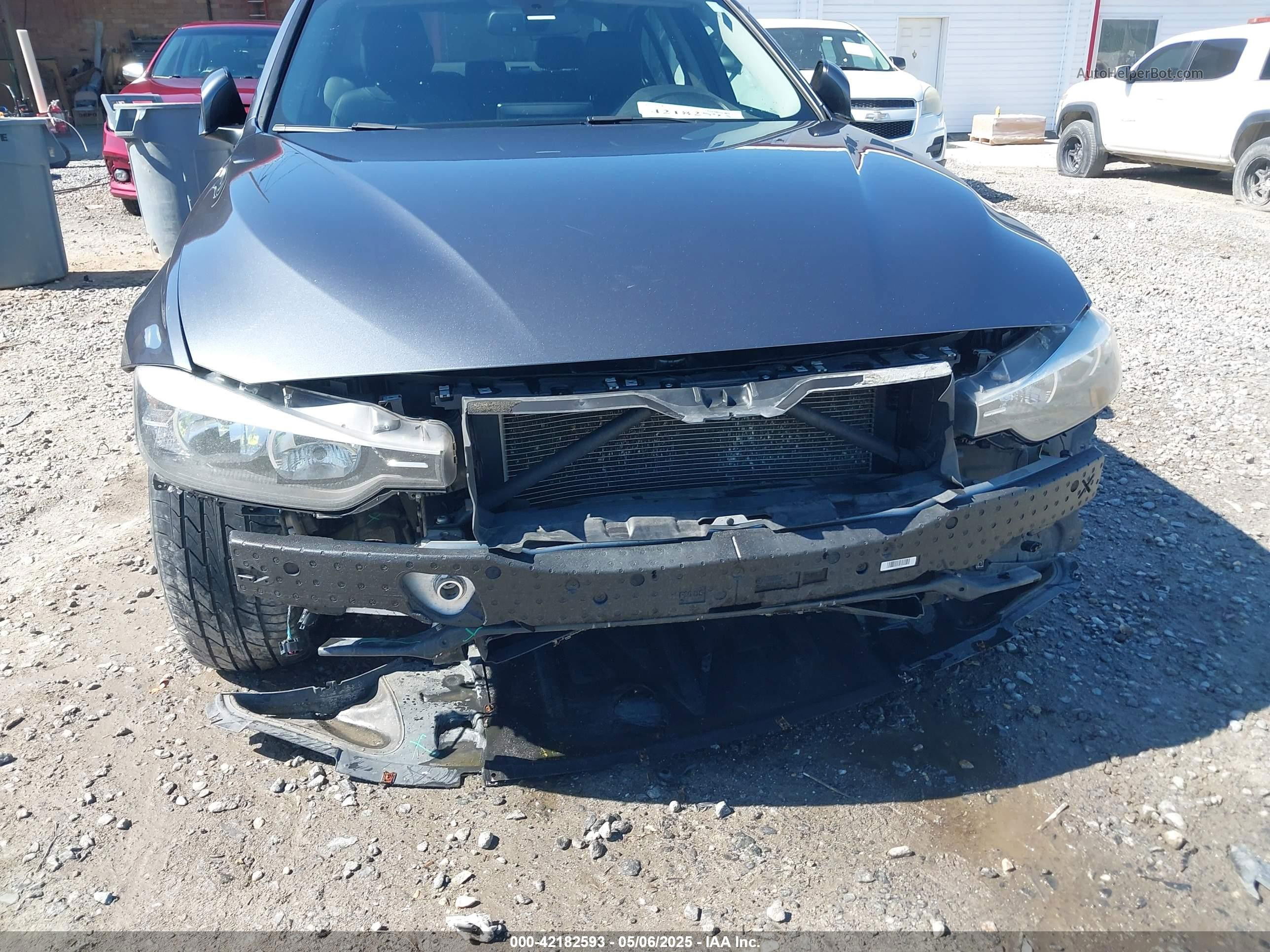 2014 Bmw 320i Xdrive Gray vin: WBA3C3C54EP661409